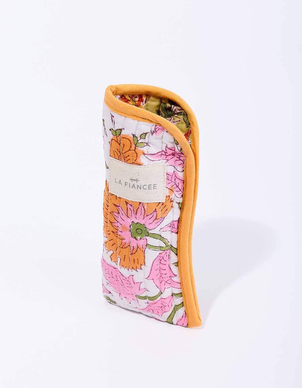 Quilted cotton glasses pouch femme La Fiancée