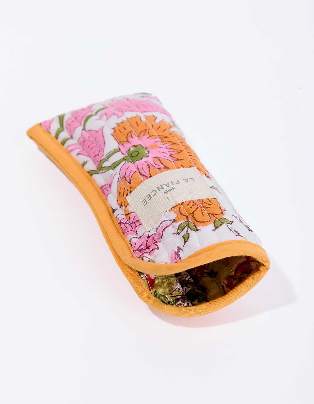 Quilted cotton glasses pouch femme La Fiancée