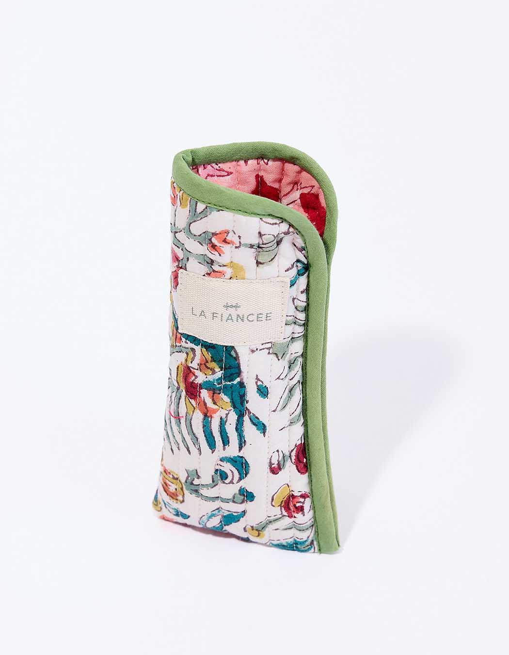 Quilted cotton glasses pouch femme La Fiancée