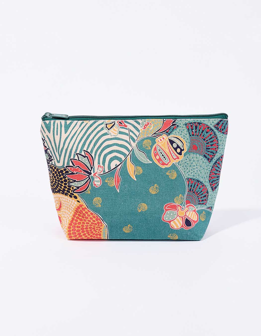 Large zippered cotton pouch femme La Fiancée