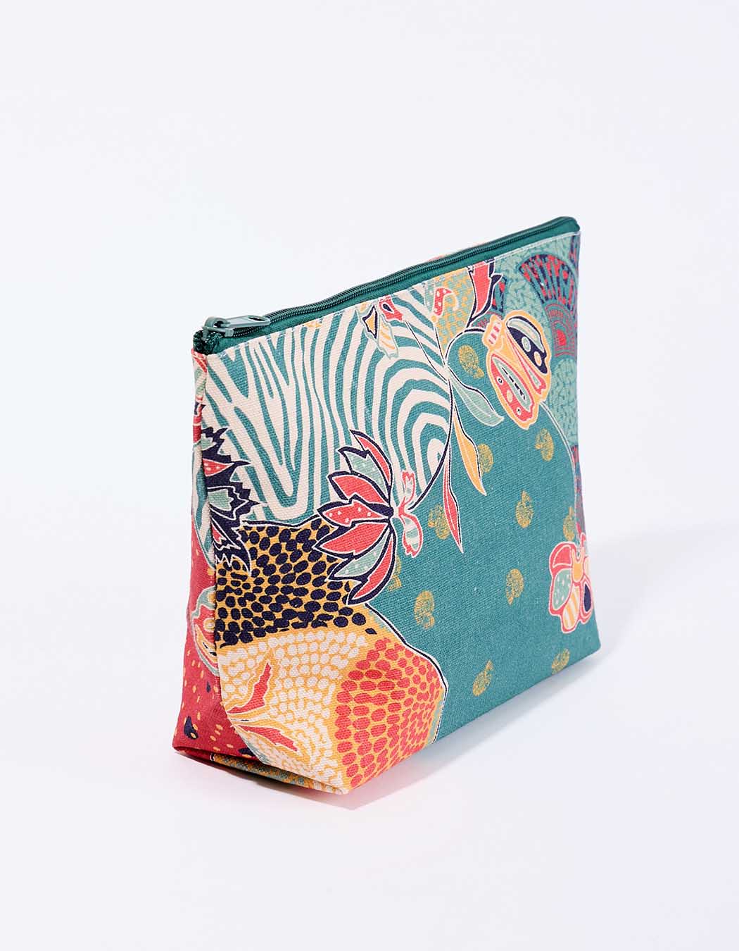Large zippered cotton pouch femme La Fiancée
