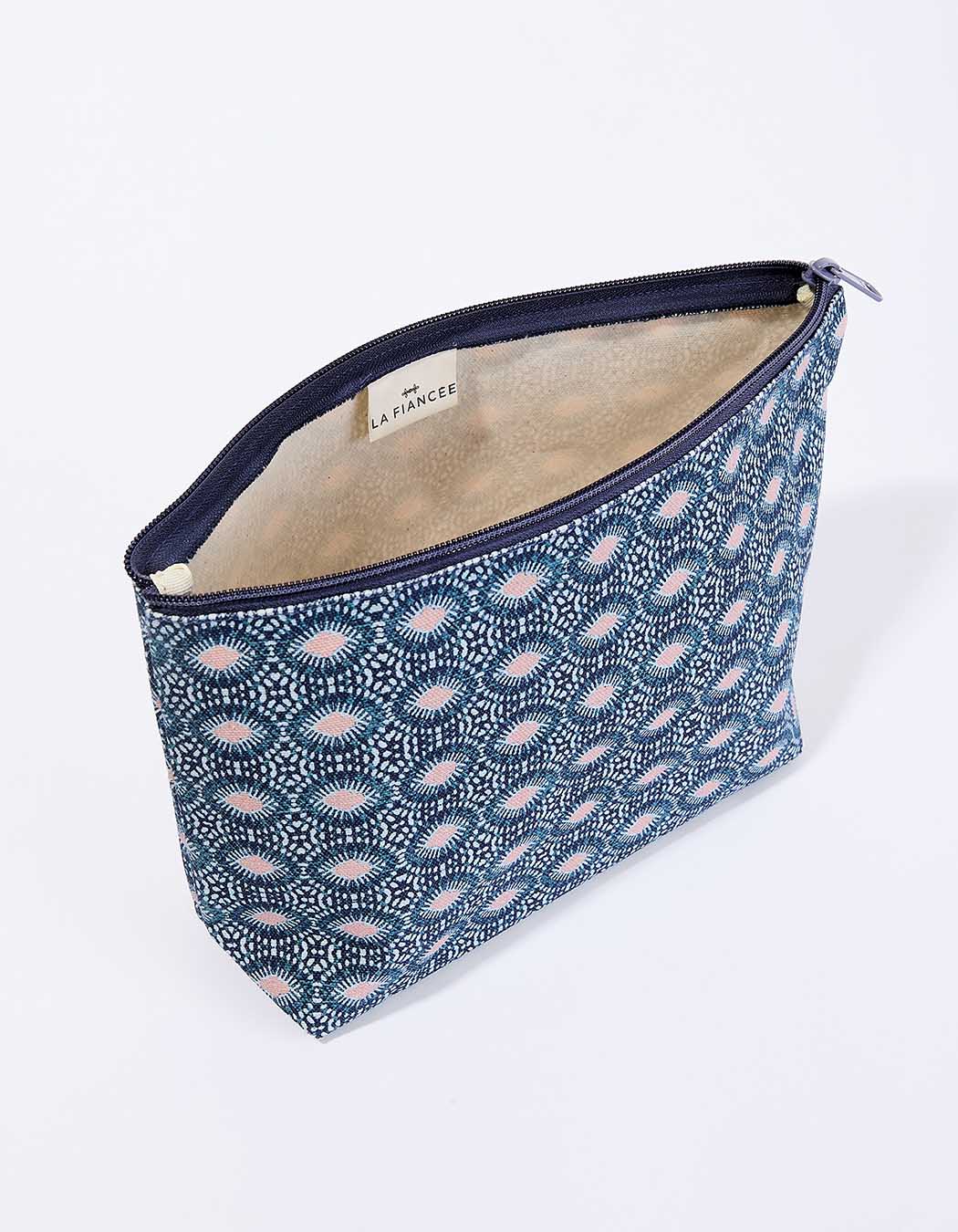 Large zippered cotton pouch femme La Fiancée