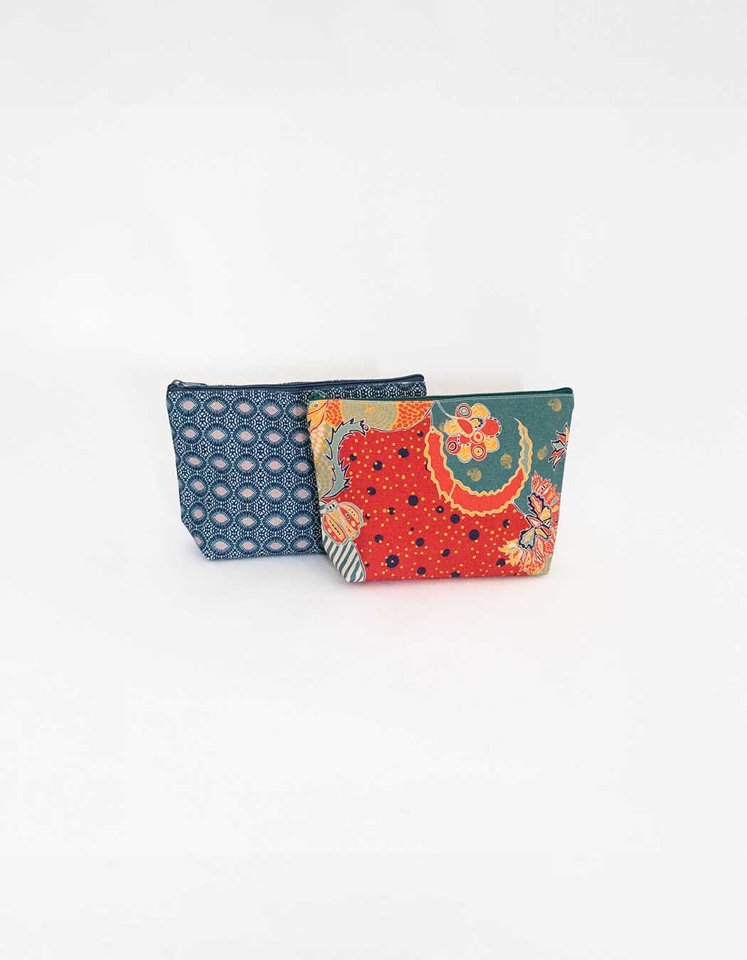 Large zippered cotton pouch femme La Fiancée