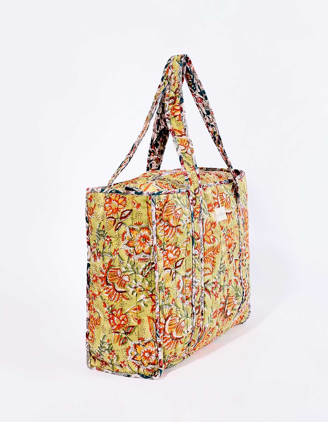 Quilted zippered tote bag femme La Fiancée