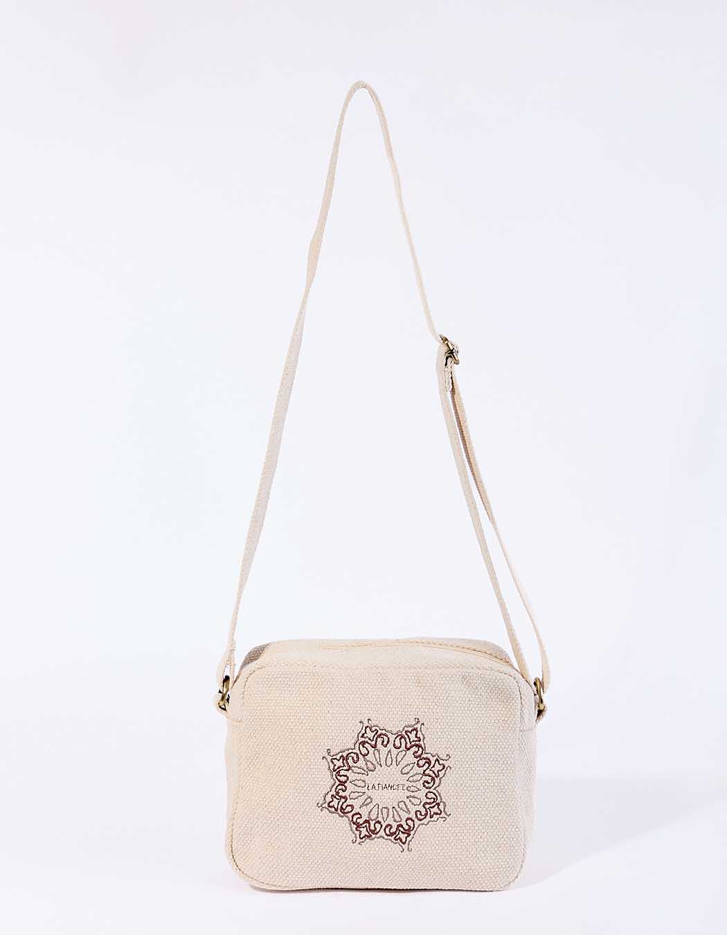Small rectangular cotton bag femme La Fiancée