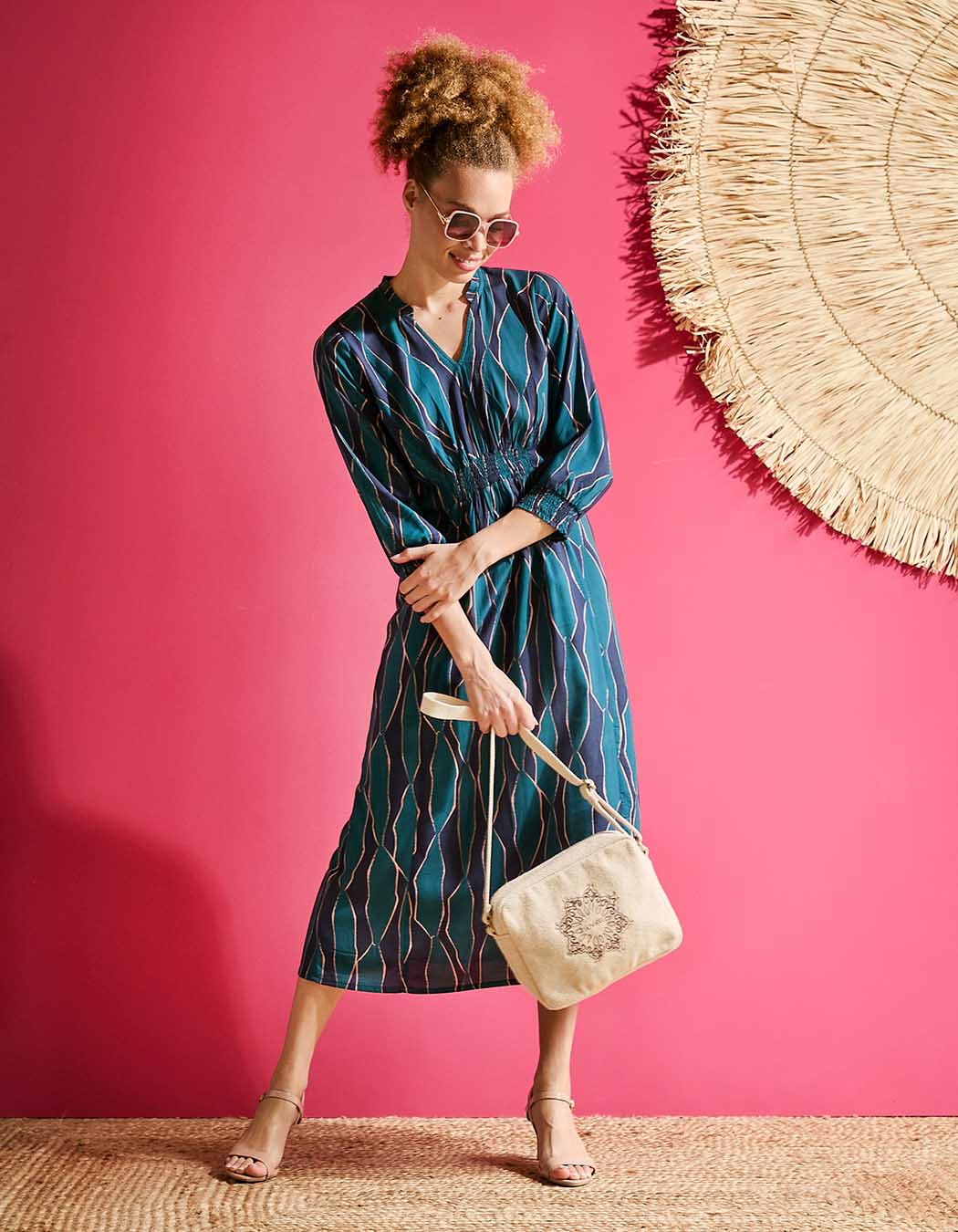 Small rectangular cotton bag femme La Fiancée