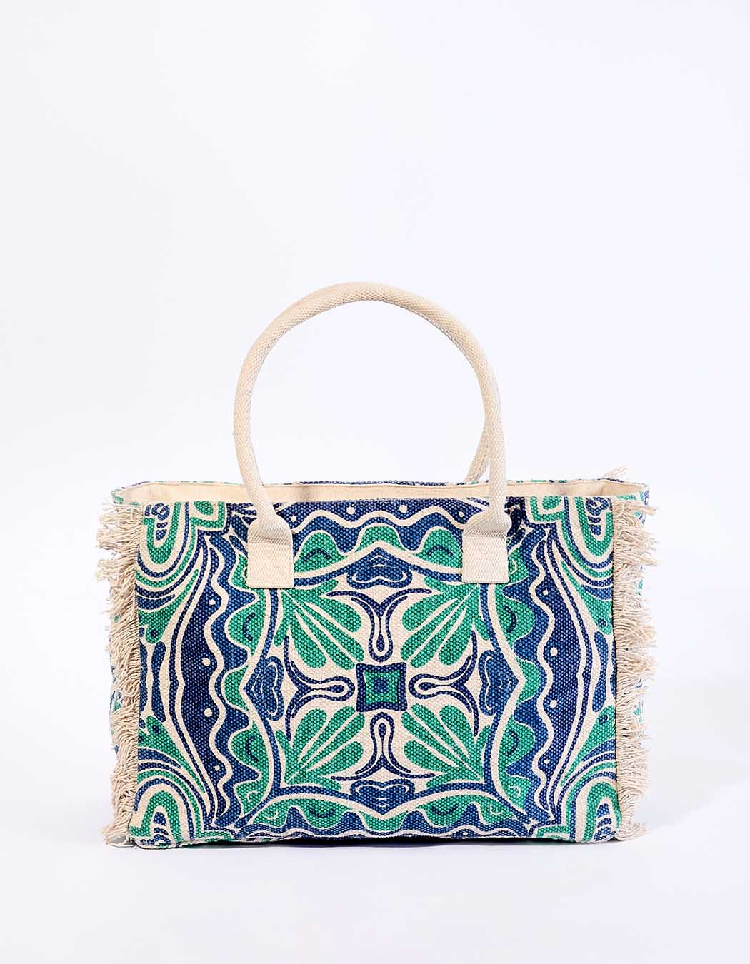Large printed cotton tote bag femme La Fiancée