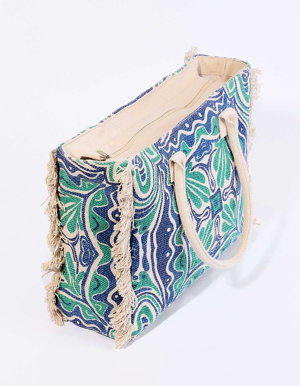 Large printed cotton tote bag femme La Fiancée