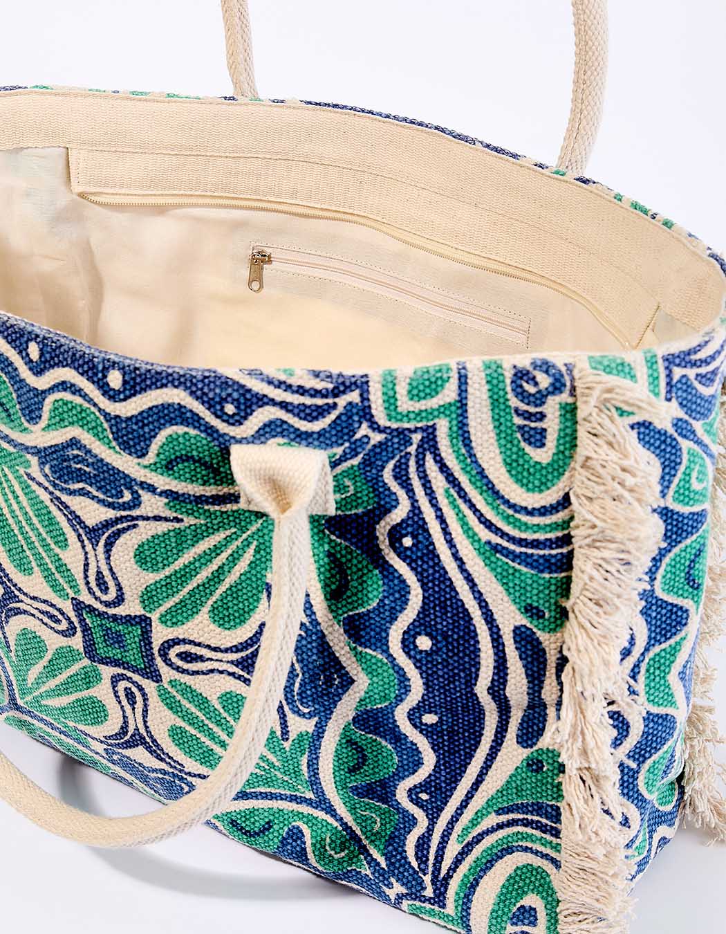 Large printed cotton tote bag femme La Fiancée