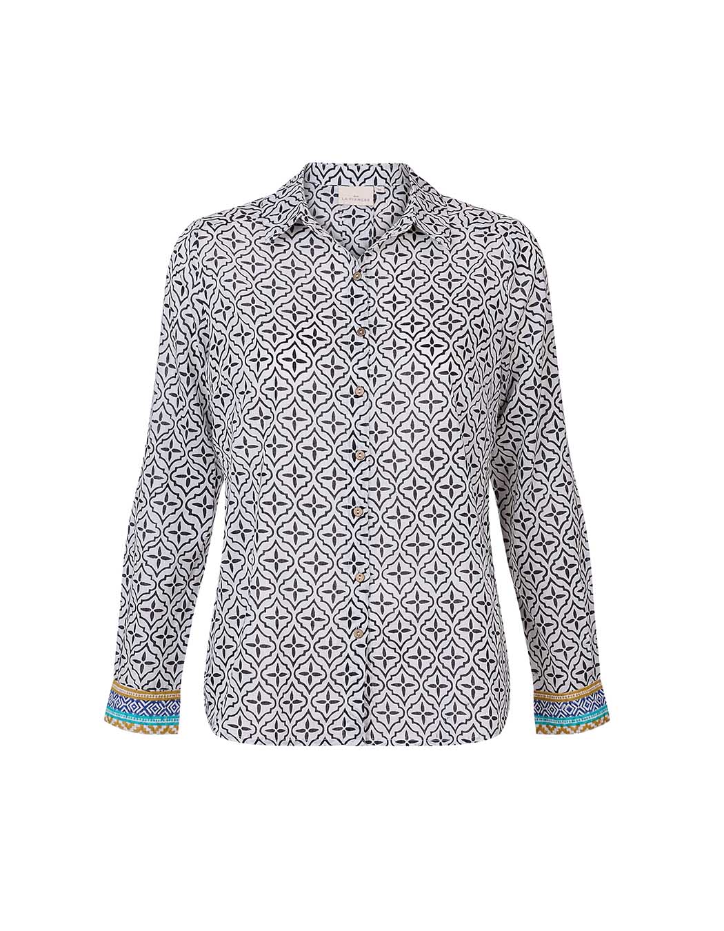 Straight organic cotton voile shirt femme La Fiancée