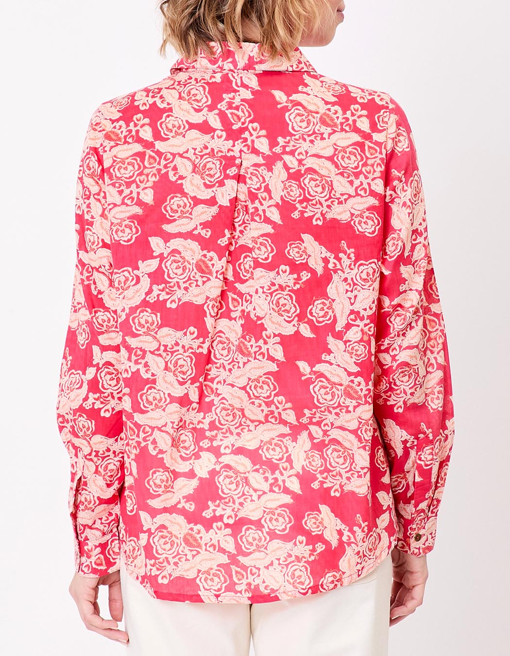Straight organic cotton voile shirt femme La Fiancée