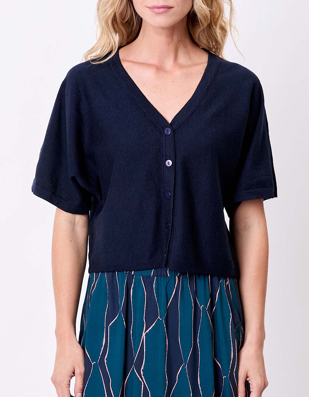 Plain short knit cardigan femme La Fiancée