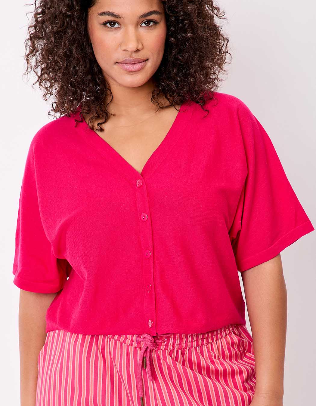 Plain short knit cardigan femme La Fiancée