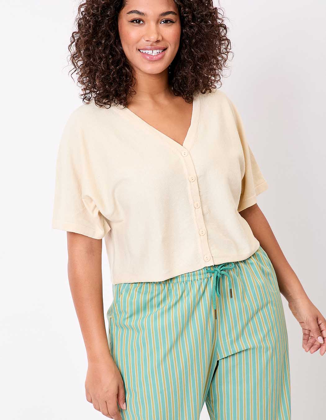 Plain short knit cardigan femme La Fiancée