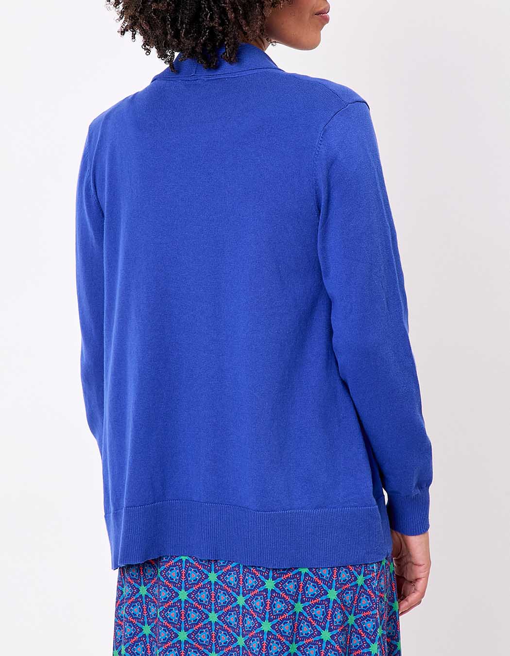 Plain long shawl-collar cardigan femme La Fiancée