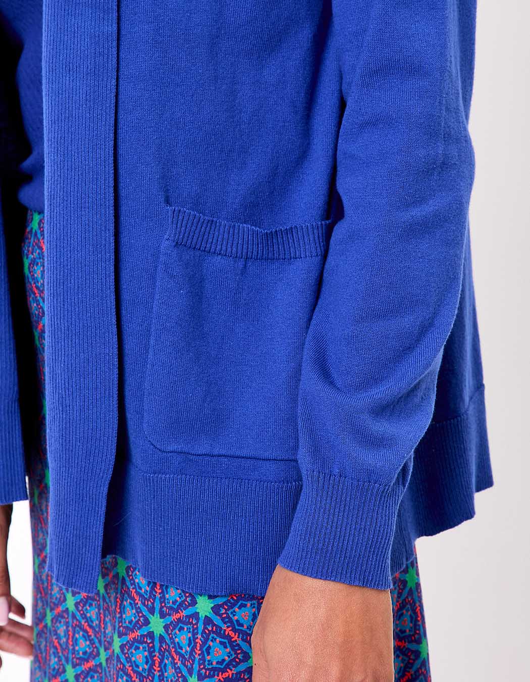 Plain long shawl-collar cardigan femme La Fiancée
