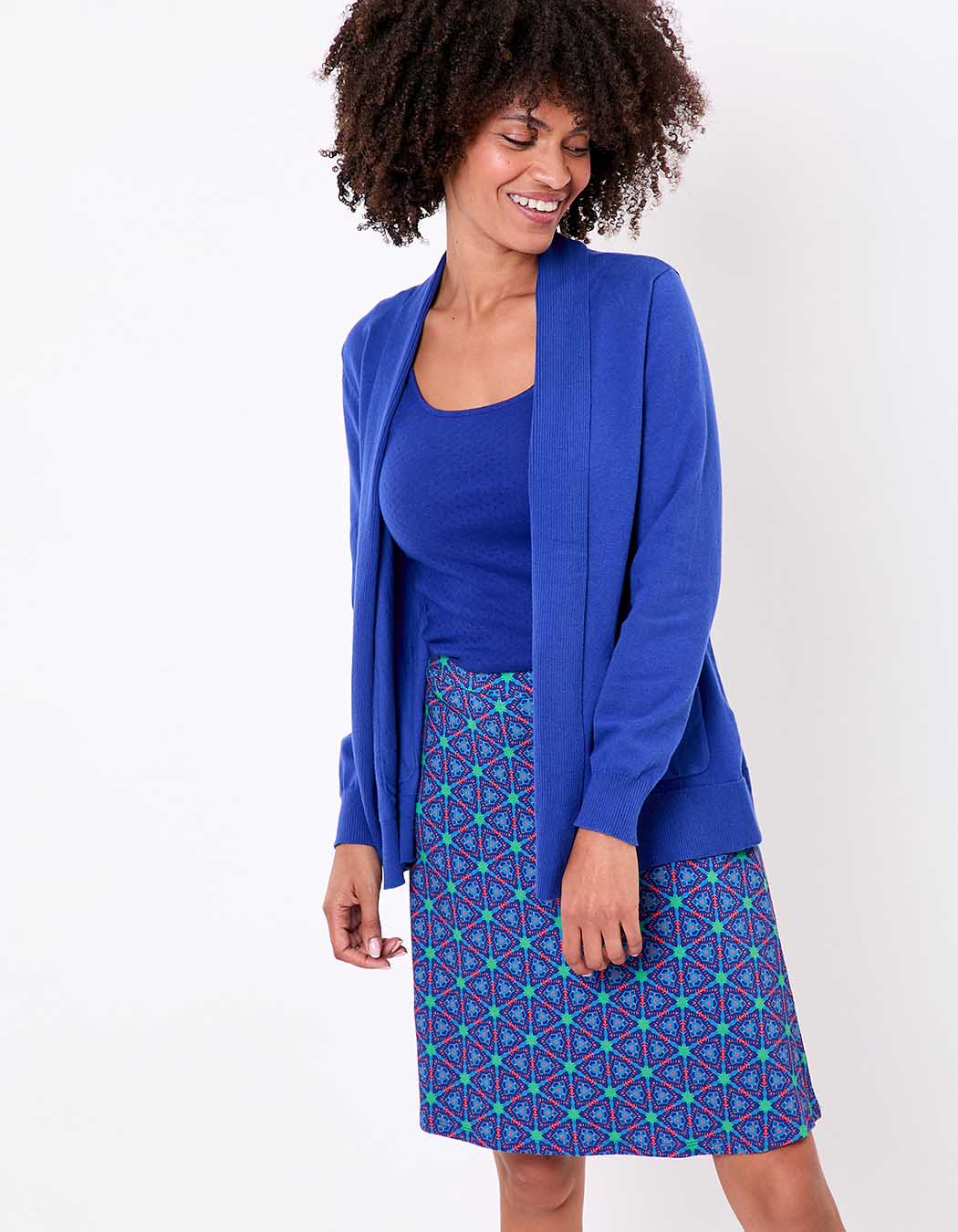 Plain long shawl-collar cardigan femme La Fiancée