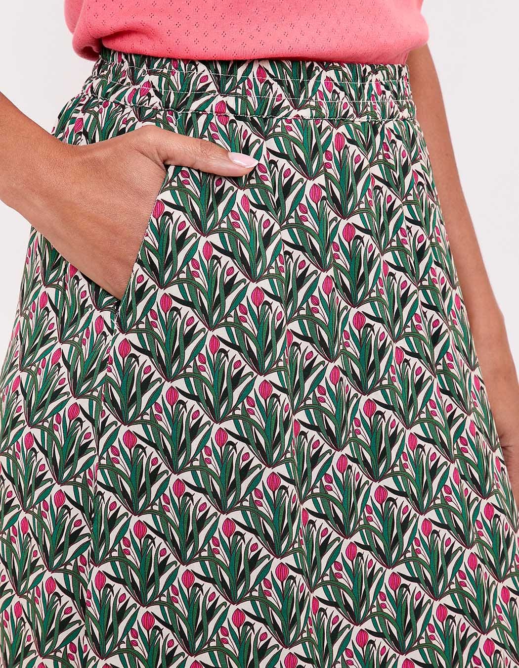 Flowy flared midi skirt femme La Fianc&eacute;e