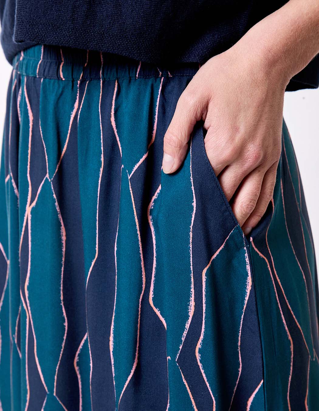 Flowy flared midi skirt femme La Fianc&eacute;e