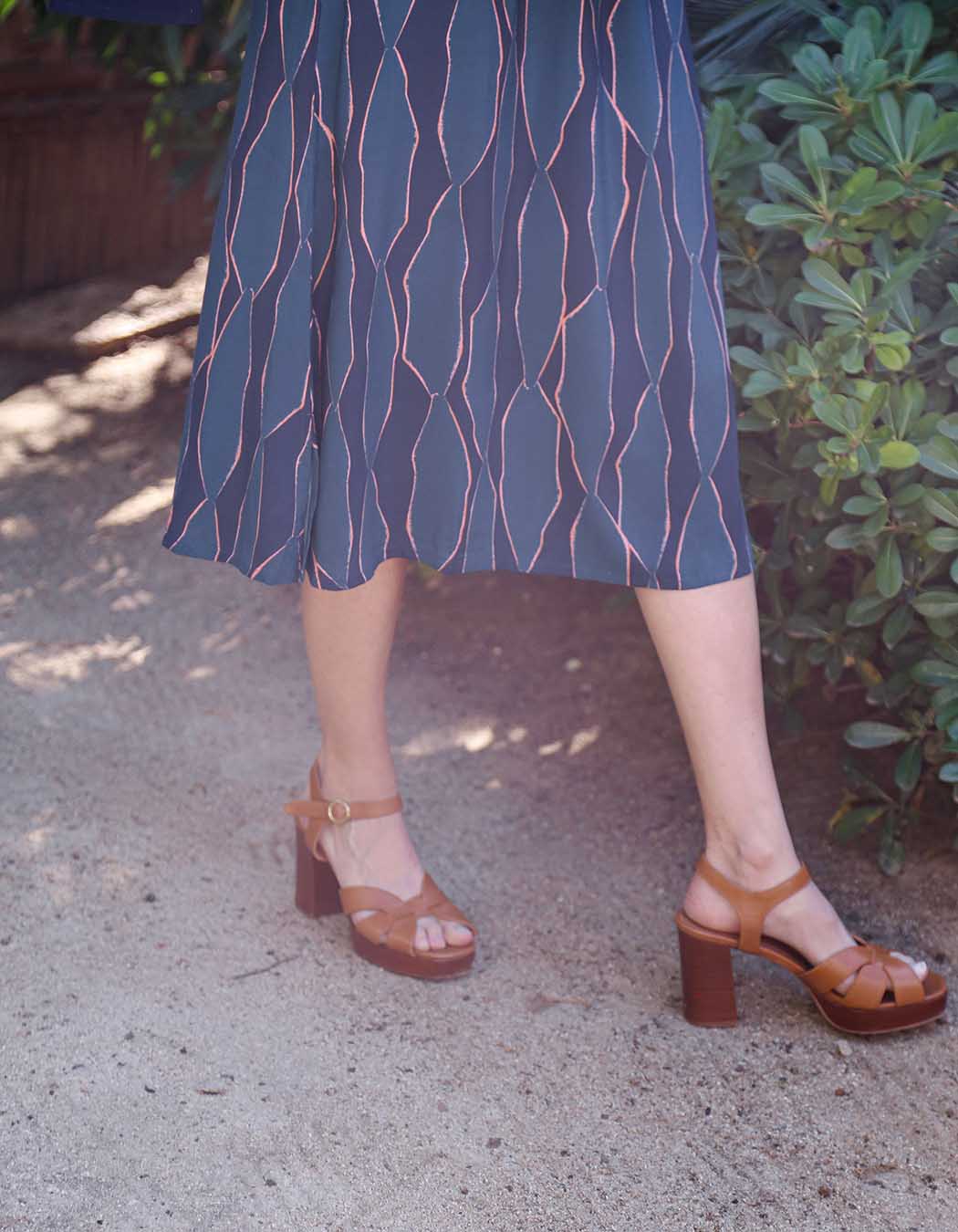 Flowy flared midi skirt femme La Fianc&eacute;e
