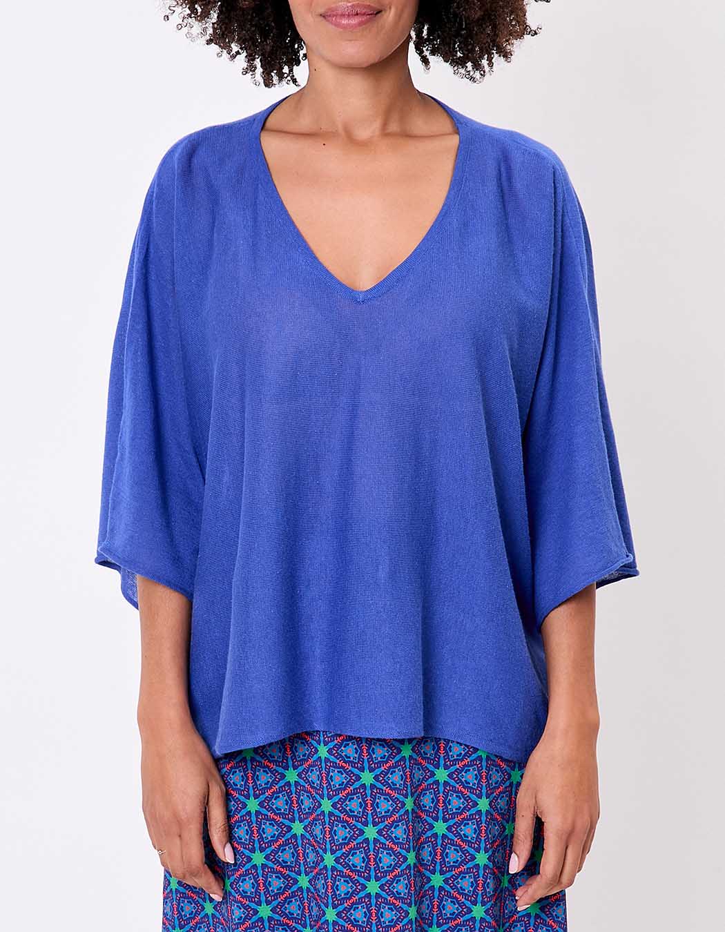Plain fine and lightweight knit sweater femme La Fianc&eacute;e