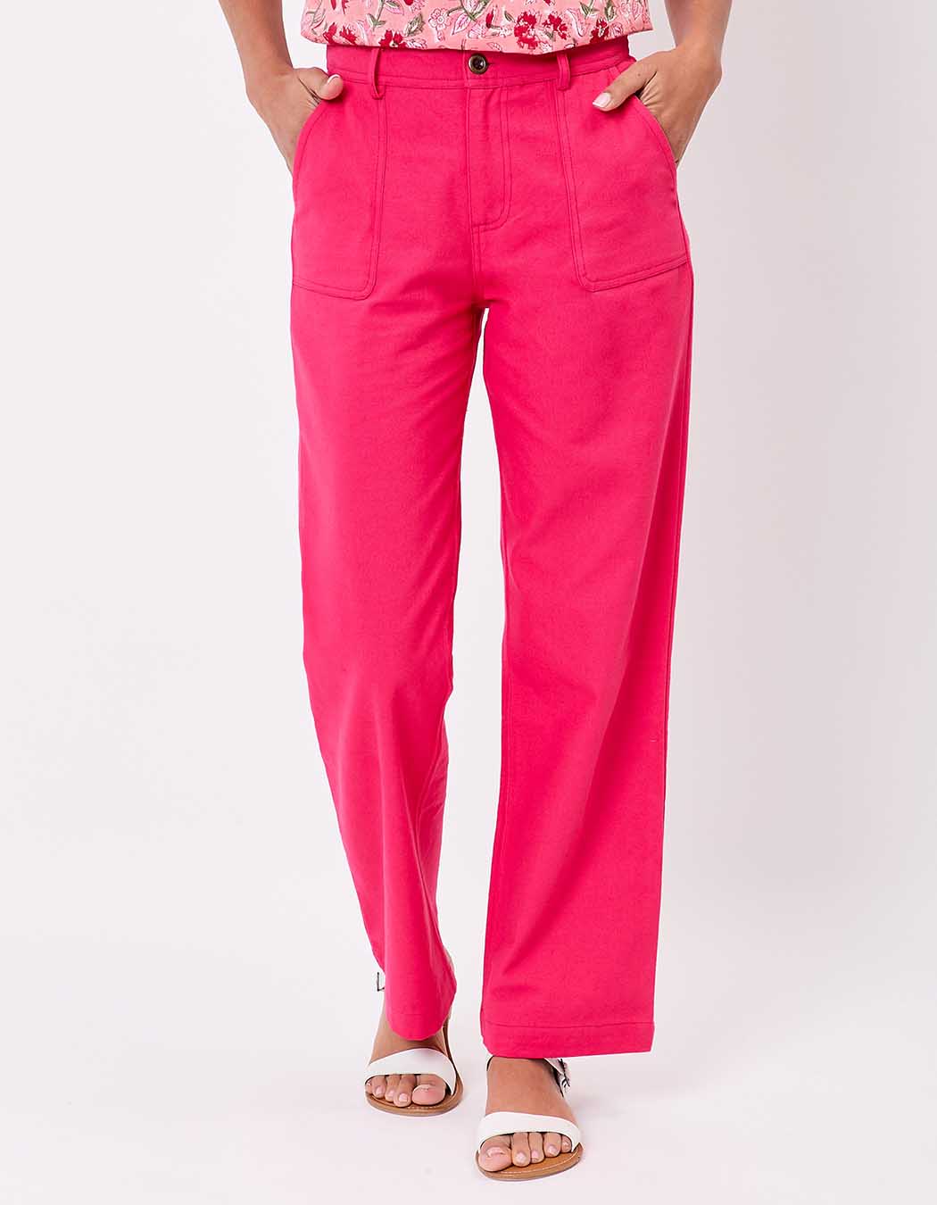 Straight thick organic cotton trousers femme La Fiancée