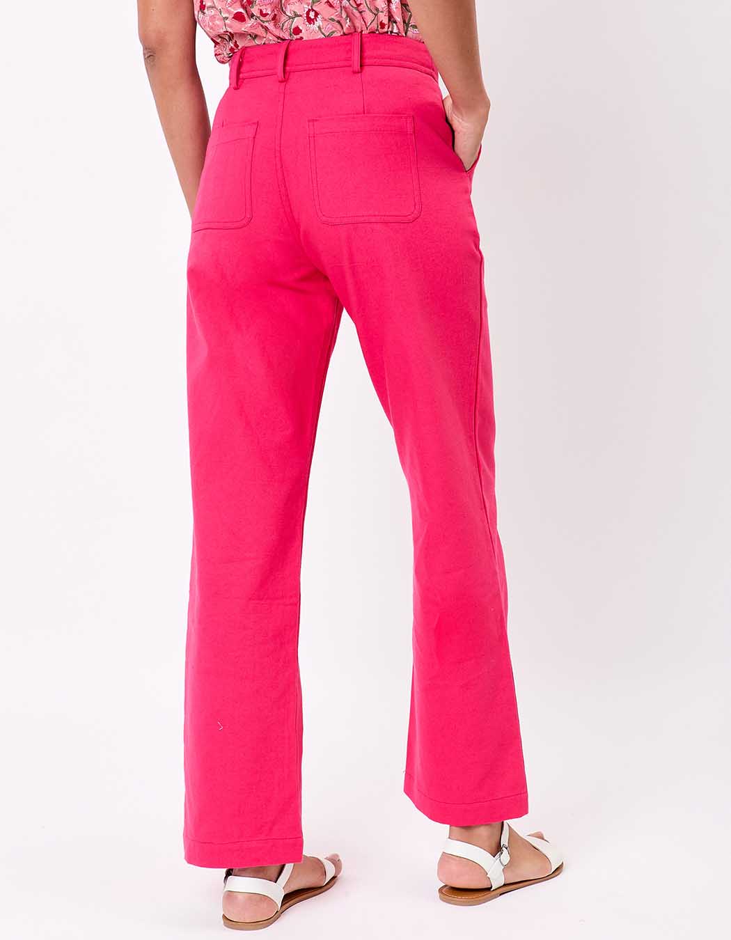 Straight thick organic cotton trousers femme La Fiancée