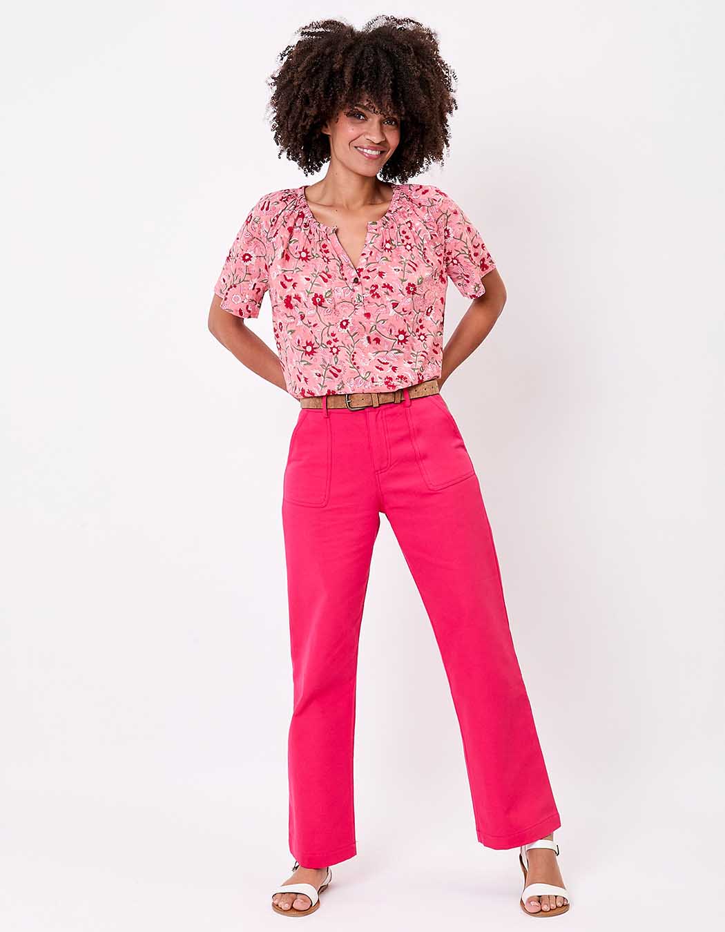 Straight thick organic cotton trousers femme La Fiancée