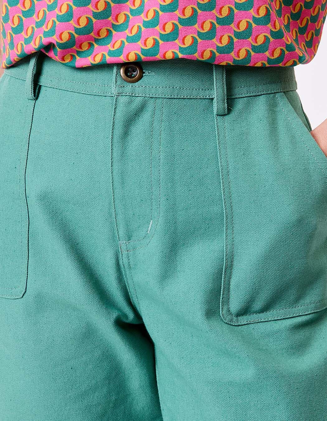 Straight thick organic cotton trousers femme La Fiancée