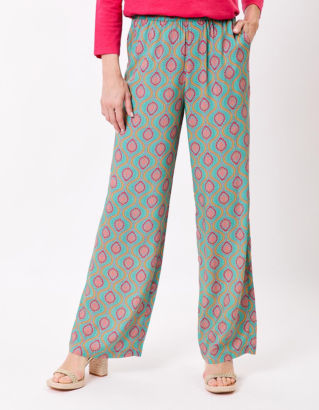 Wide elasticated flowy trousers femme La Fiancée