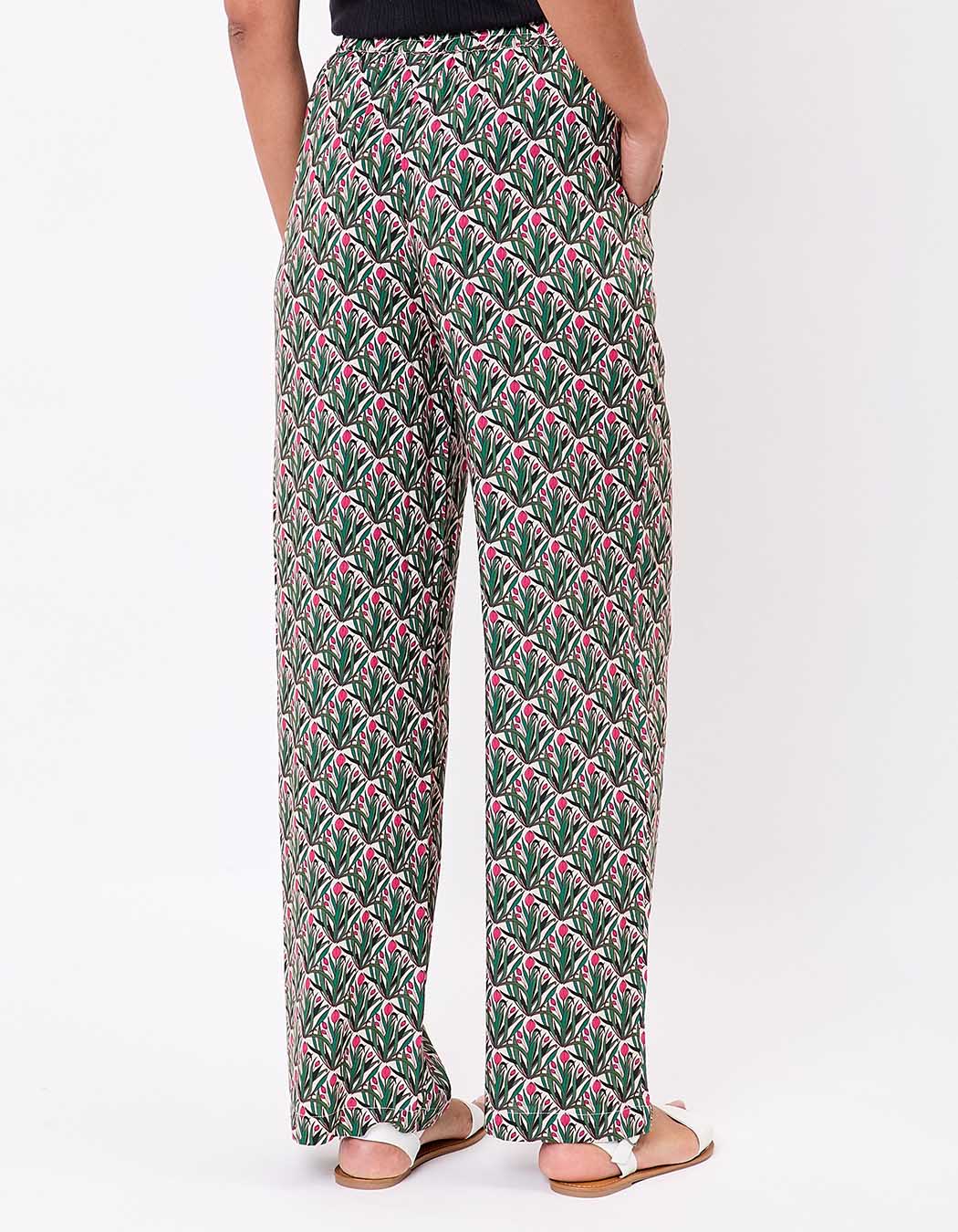 Wide elasticated flowy trousers femme La Fiancée