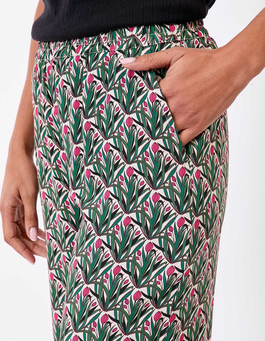 Wide elasticated flowy trousers femme La Fiancée