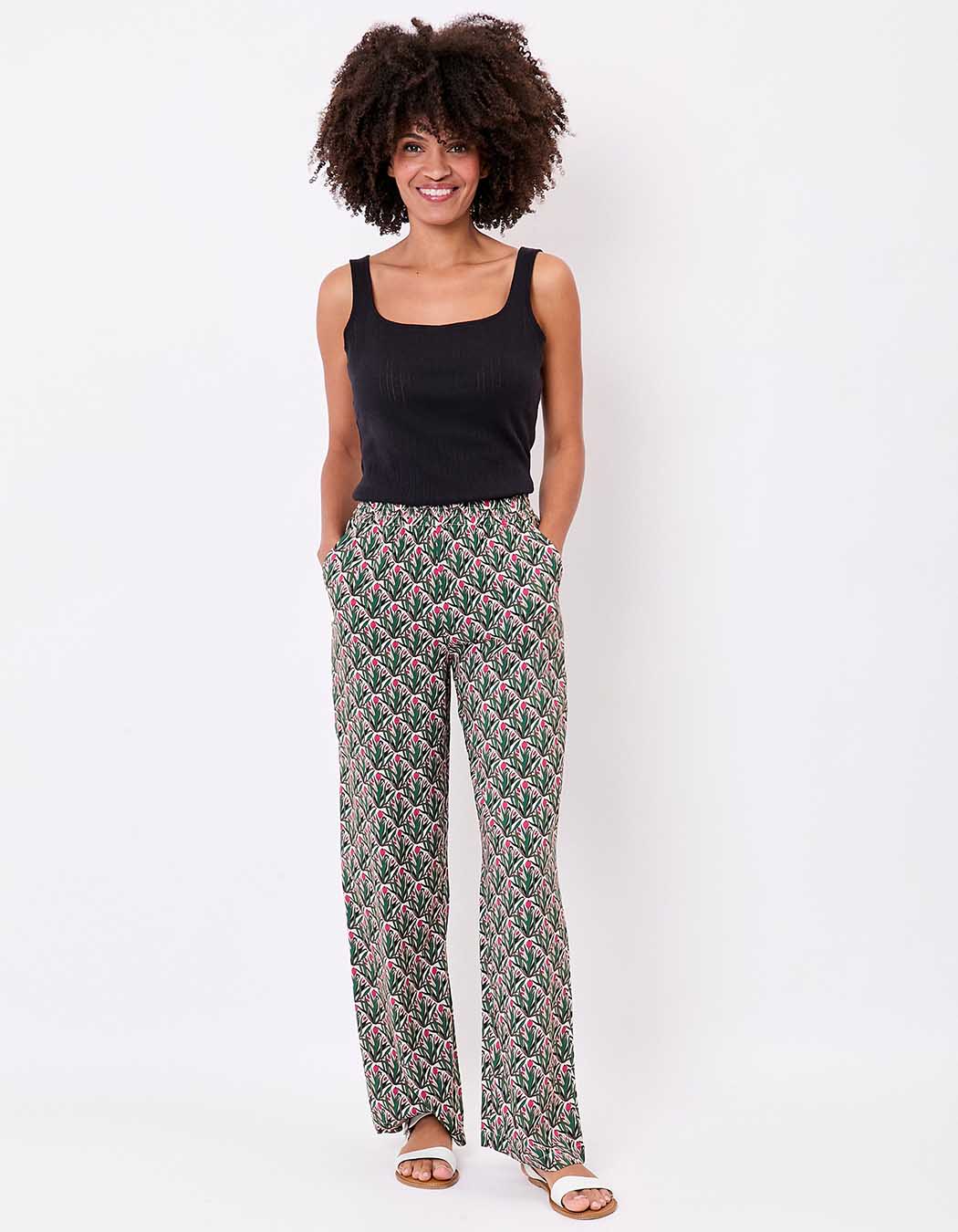Wide elasticated flowy trousers femme La Fiancée