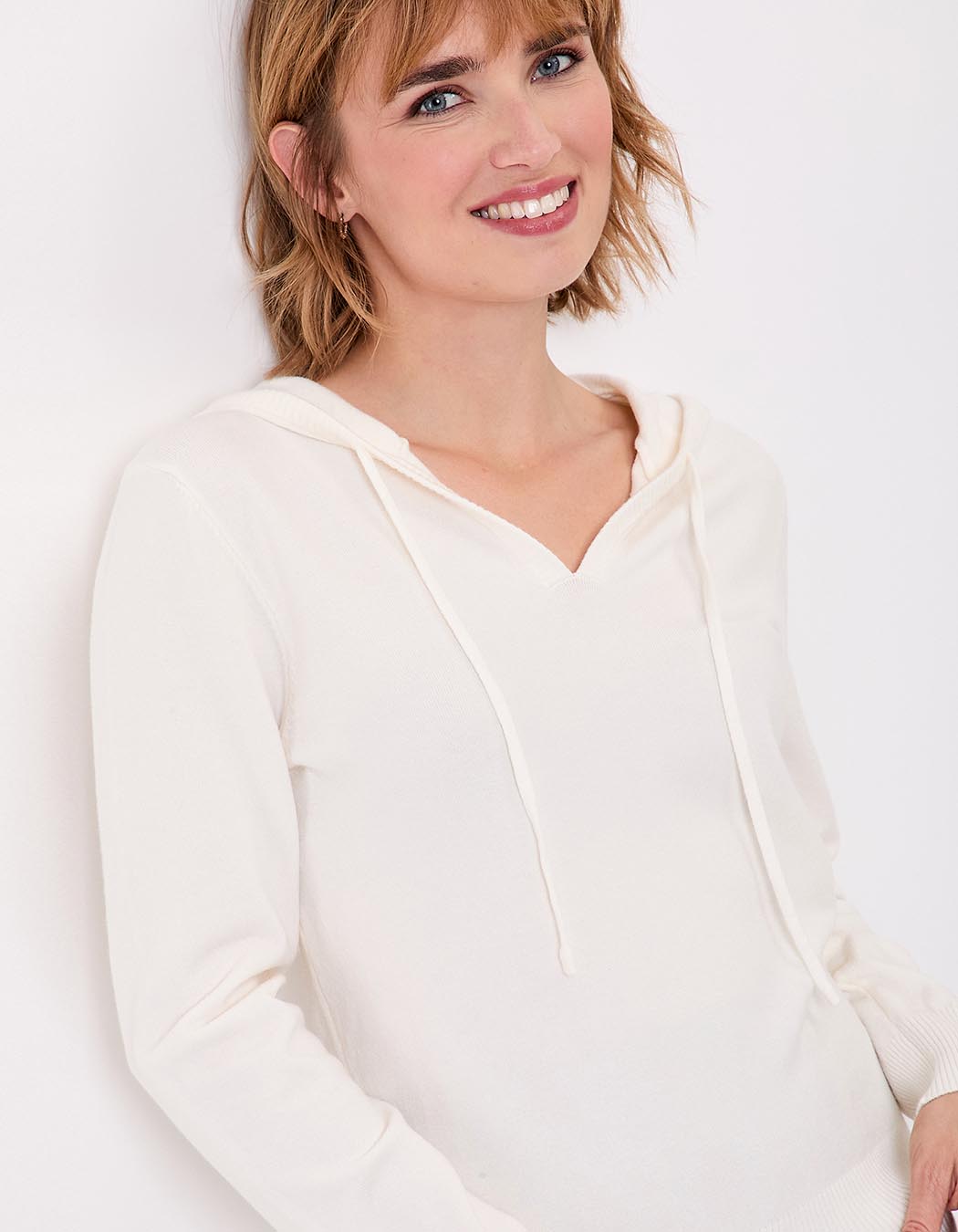 Plain women&rsquo;s hooded sweater femme La Fianc&eacute;e