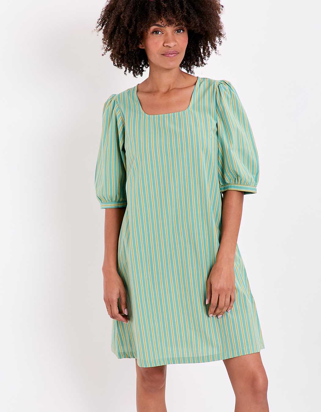 Striped organic cotton dress femme La Fiancée