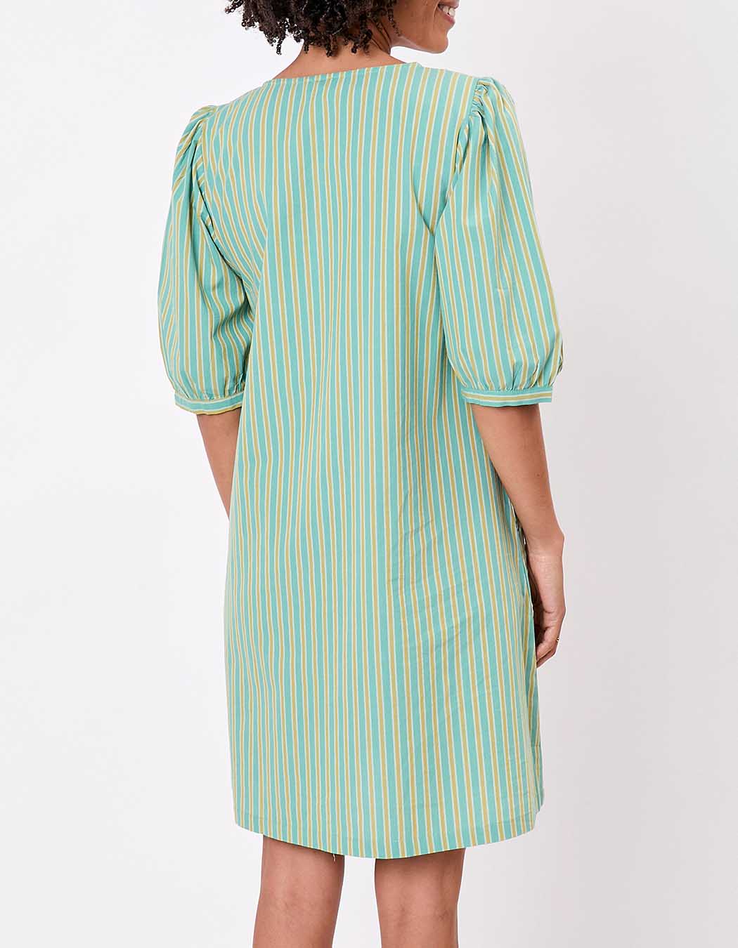 Striped organic cotton dress femme La Fiancée