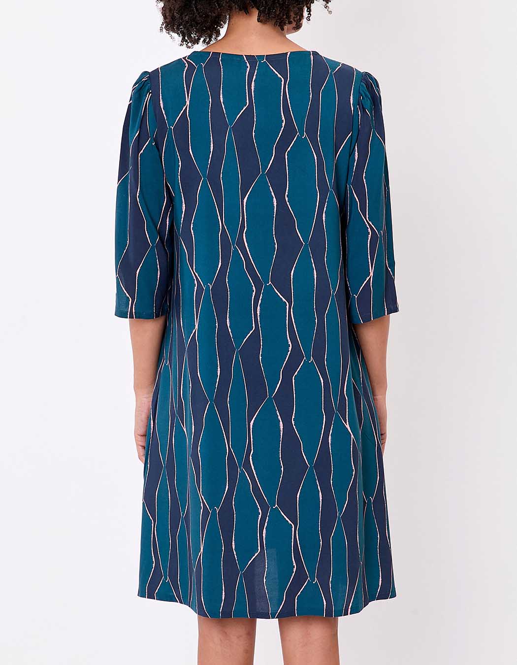 Flowy flared dress with 3/6 sleeves femme La Fiancée