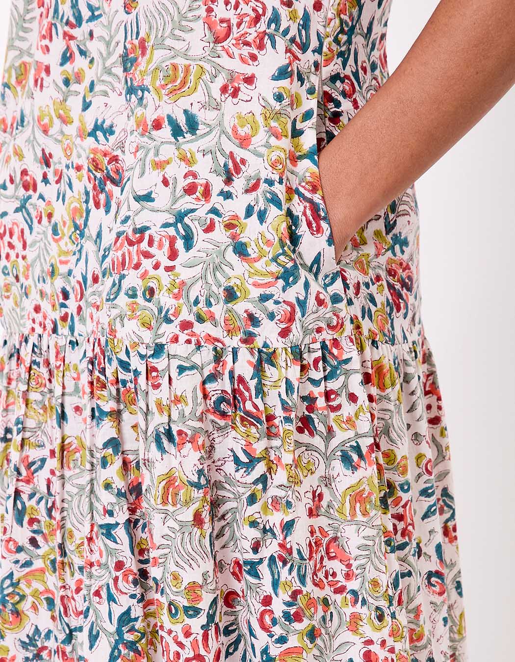 Long cotton dress with ruffles femme La Fianc&eacute;e