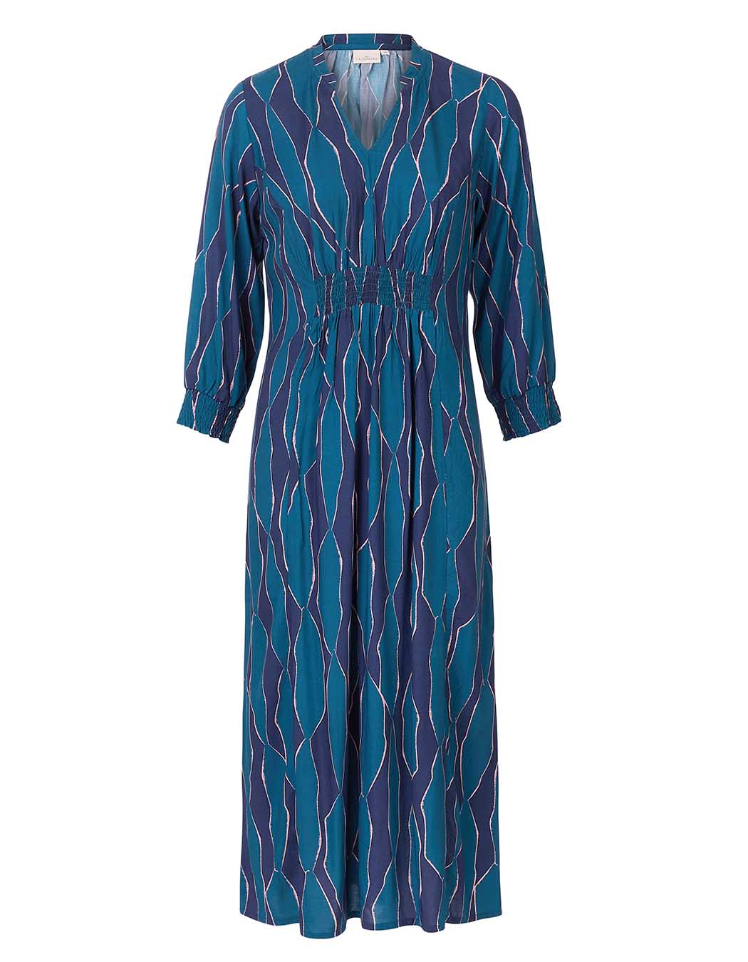 Fitted flowy midi dress femme La Fiancée