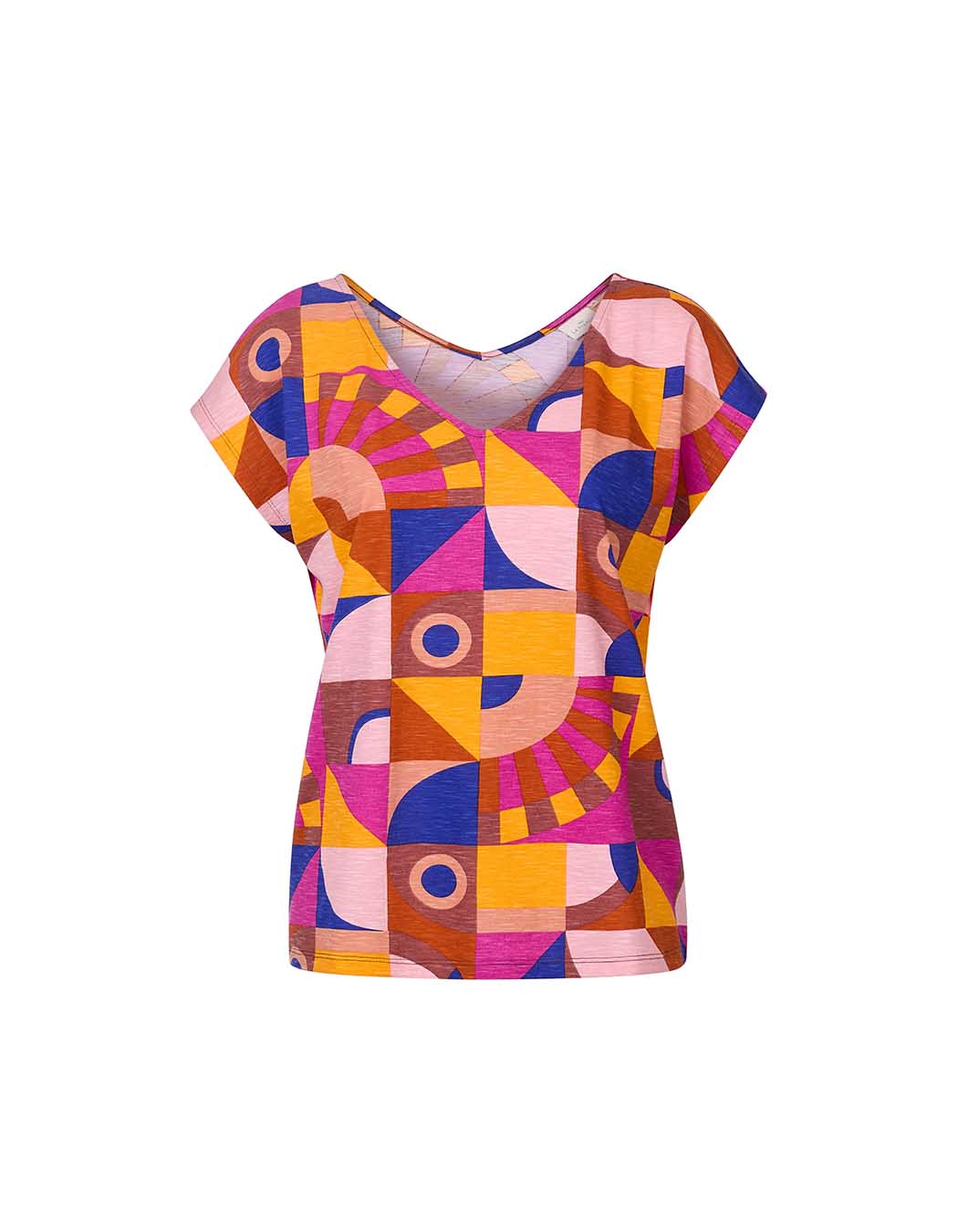 Organic cotton V-neck T-shirt femme La Fiancée