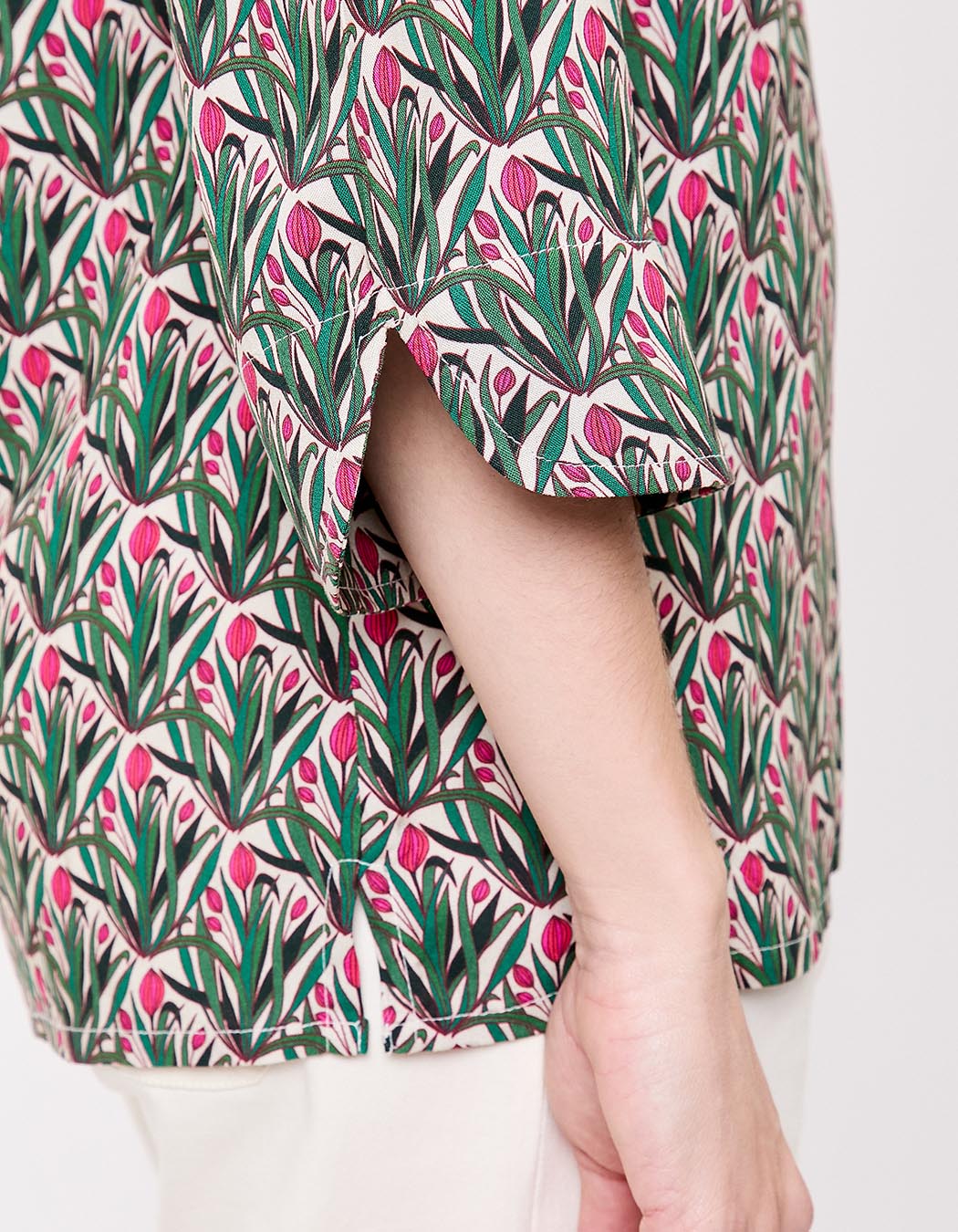 Flowy Tunisian collar blouse femme La Fiancée