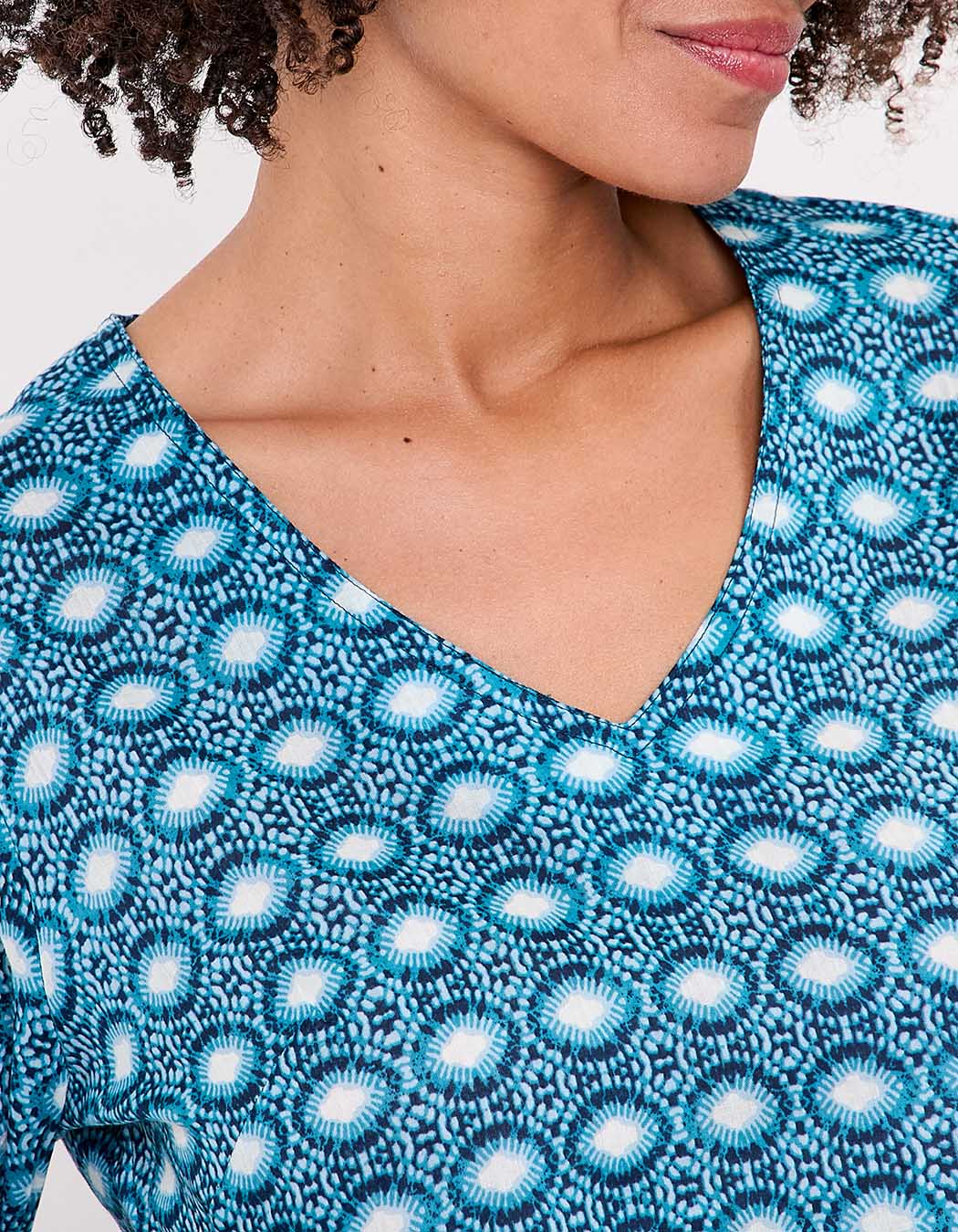 Printed organic cotton women’s tunic femme La Fiancée