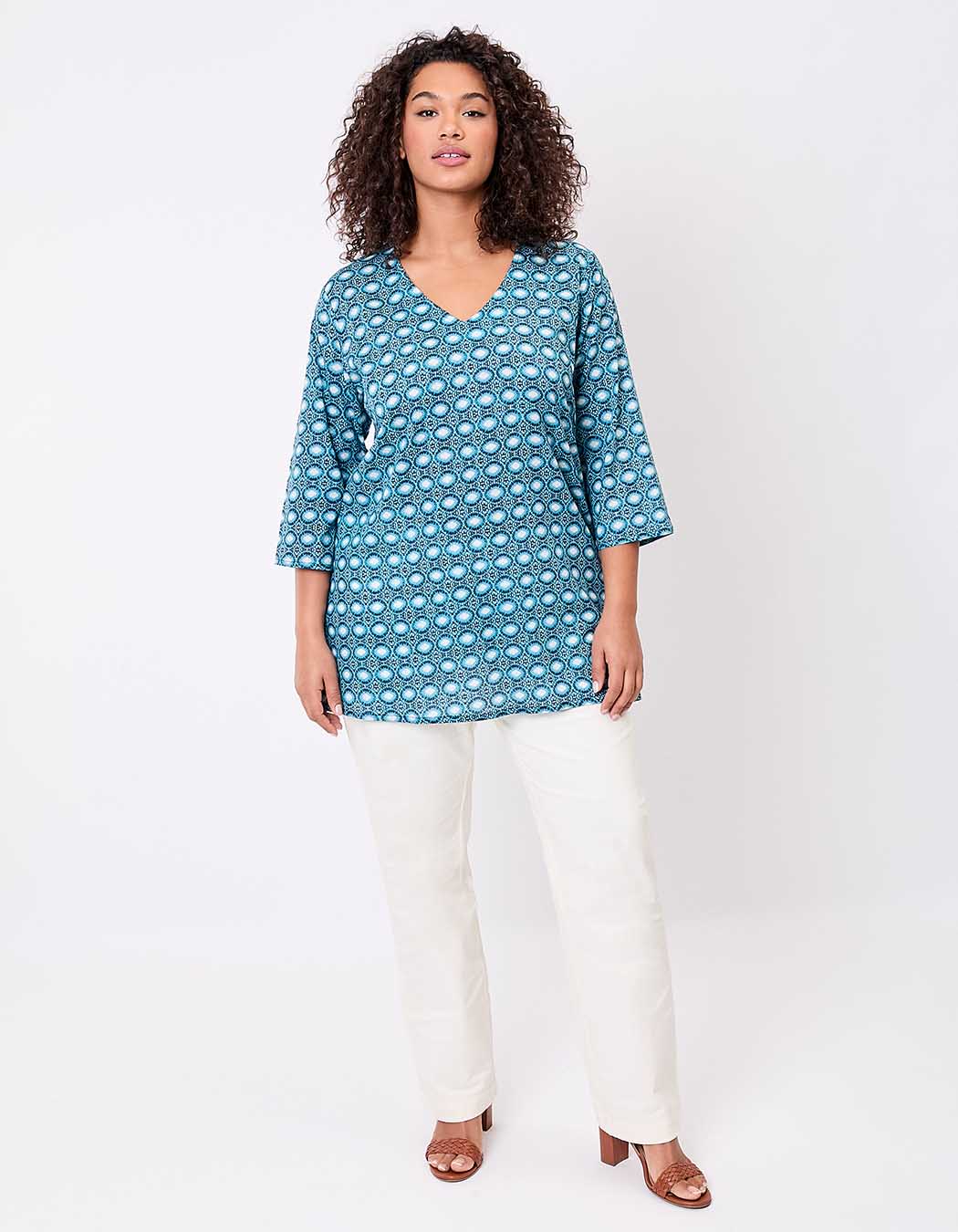 Printed organic cotton women’s tunic femme La Fiancée