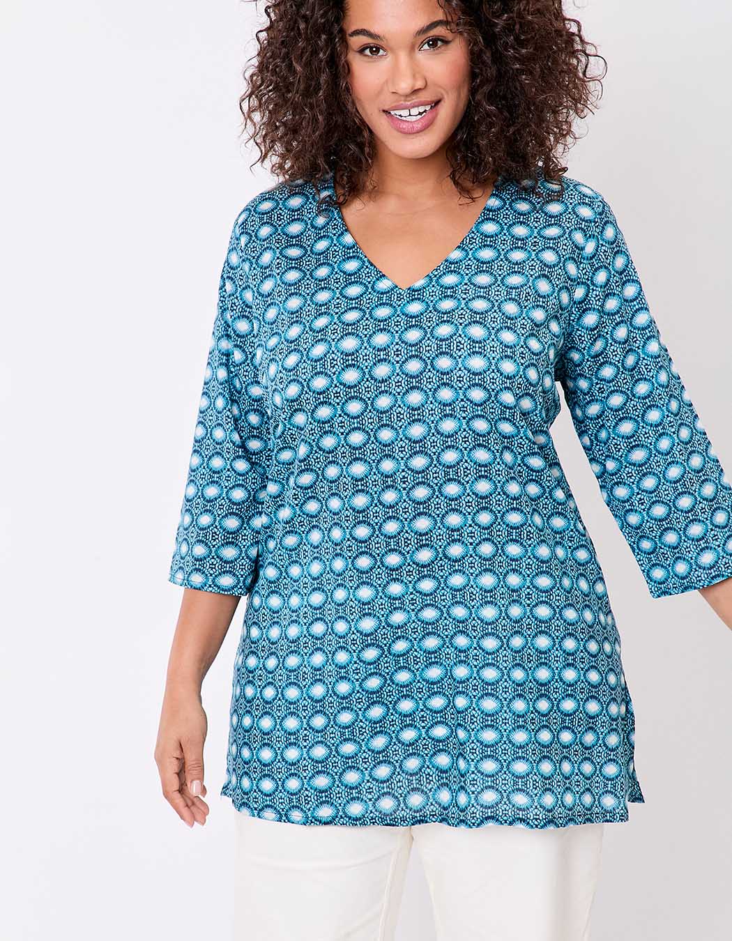 Printed organic cotton women’s tunic femme La Fiancée