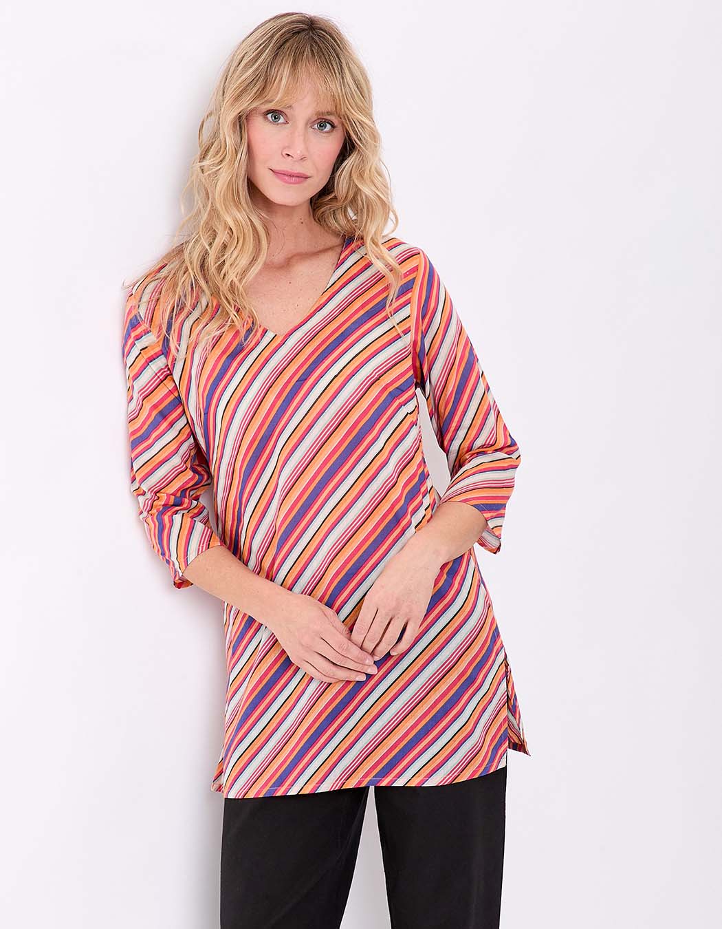 Printed organic cotton women’s tunic femme La Fiancée