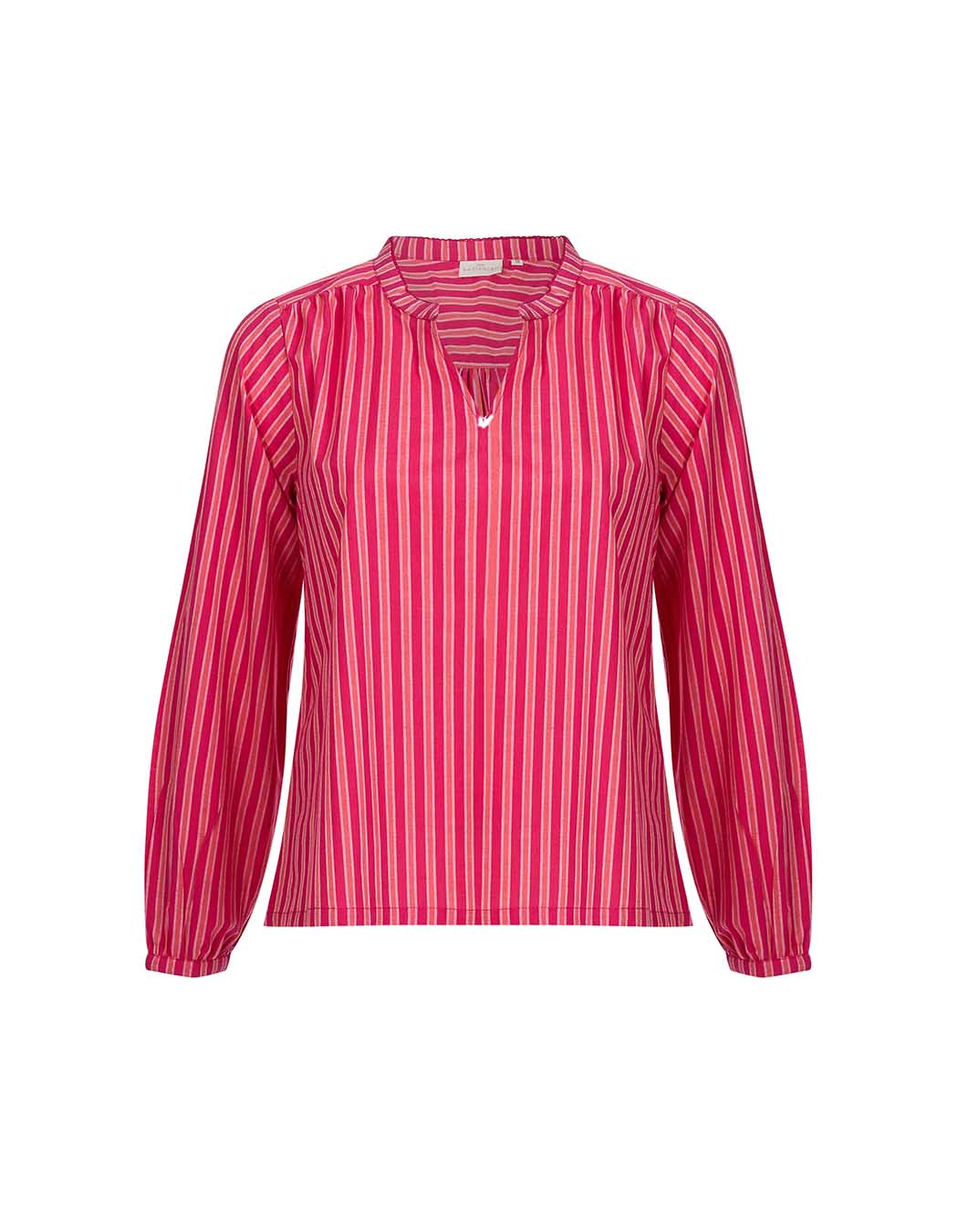 Striped organic cotton long-sleeve blouse femme La Fiancée