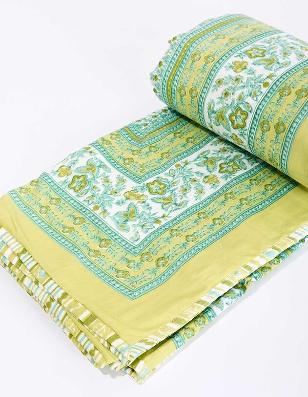 Rectangular printed sofa throw femme La Fianc&eacute;e