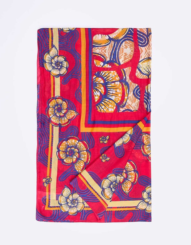 Printed large stole femme La Fianc&eacute;e