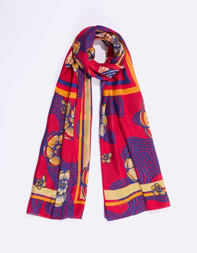 Printed large stole femme La Fianc&eacute;e