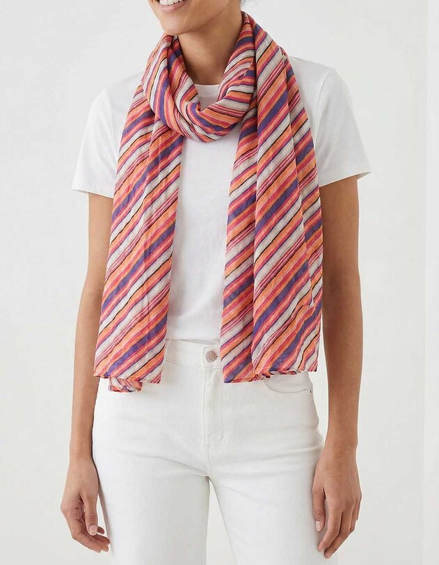 Organic cotton voile scarf femme La Fianc&eacute;e
